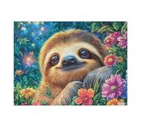 Perezoso Bosque Florido Vida Silvestre Naturaleza Salvaje Rural Bonito Sereno Puzzle 500 Piezas para Adultos Divertido Desafiante Y Relajante Familia Amigos Y Hobby 500 PCS（52×38cm）