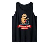 Perezoso Cardio se Acerca eventualmente Divertido Entrenamiento de Gimnasio Perezoso Camiseta sin Mangas