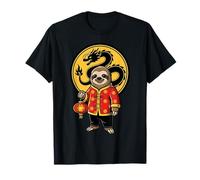 Perezoso Chino Año Nuevo Lunar Dragon Lantern Camiseta