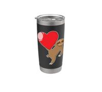 Perezoso con un gran Corazón Vaso térmico de acero inoxidable de doble pared