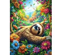 Perezoso en el bosque mágico Puzzle 500 Piezas Cartón Blanco Premium Para Expertos Cuento de hadas tierno de acompañamiento Vacaciones Fines Semana Reducir Estrés Hobby Y Ocio Garantía Satisfacción 50