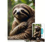 Perezoso en el Bosque, Rompecabezas de 1000 Piezas para Adultos, Regalo para ejercitar la Mente, Juguete Divertido y silencioso, diseño para armar, 38x52cm