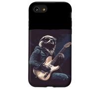 Perezoso en modo Full Rock con disfraz de guitarra genial Carcasa para iPhone SE (2020) / 7 / 8