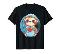 Perezoso Enfermera Enfermera Corazón Apreciación Atención sanitaria Enfer Camiseta
