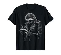 Perezoso Escribir Motivo Dibujo Animal Trabajo Impresión Arte Perezoso Camiseta