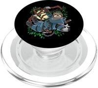 Perezoso Guerrero Samurái Japonés Divertido Perezoso Ninja PopSockets PopGrip para MagSafe
