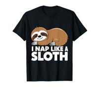 Perezoso I Nap Like A Sloth Perezosos Animales Duerme Divertido Camiseta