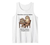 Perezoso Imagina Que Tu Opinión No Importa Gráfico Camiseta sin Mangas