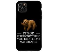 Perezoso Inspirador Lazy Monday Cita Mentalidad Positiva Amor Propio Carcasa para iPhone 11 Pro MAX
