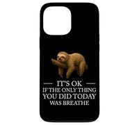 Perezoso Inspirador Lazy Monday Cita Mentalidad Positiva Amor Propio Carcasa para iPhone 13 Pro MAX
