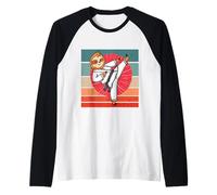 Perezoso Karate Cinturón Negro Amante De Los Perezosos Ninja Camiseta Manga Raglan