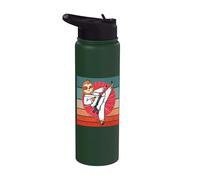 Perezoso Karate Cinturón Negro Amante De Los Perezosos Ninja Stainless Steel Insulated Water Bottle