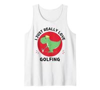 Perezoso Kawaii I Just Really Love Golf Lover Camiseta sin Mangas
