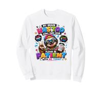 Perezoso Mi Cerebro Tiene demasiadas pestañas Open Coffee Lover Sudadera