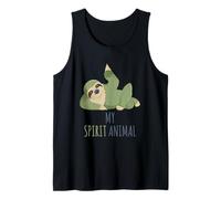 Perezoso mi espíritu animal, vamos a relajarnos y relajarnos, divertido regalo perezoso Camiseta sin Mangas