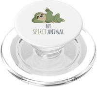Perezoso mi espíritu animal, vamos a relajarnos y relajarnos, divertido regalo perezoso PopSockets PopGrip para MagSafe