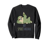 Perezoso mi espíritu animal, vamos a relajarnos y relajarnos, divertido regalo perezoso Sudadera