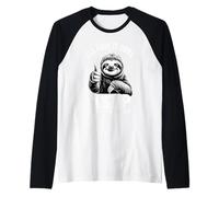 Perezoso Perezoso Lo Más Lento Posible Divertido Perezoso Meme Camiseta Manga Raglan