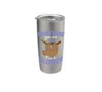 Perezoso "Puedo hacerlo más lento" Vaso térmico de acero inoxidable de doble pared