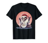 Perezoso Ramen Karate Ninja Fideos japoneses Perezoso Ramen Bowl Camiseta