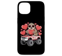Perezoso San Valentín Monster Truck Sosteniendo Corazón Lindo Amor Diseño Carcasa para iPhone 13