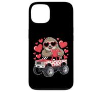 Perezoso San Valentín Monster Truck Sosteniendo Corazón Lindo Amor Diseño Carcasa para iPhone 13