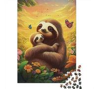 Perezoso Set De 1000 Piezas Papel Reciclado Perezoso Family Cuddle Puzzle Familiar Aficionados A Los Rompecabezas Atractivo Actividad Vinculación Familiar 70x50cm/1000pcs