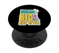 Perezoso Sueño Gran Siesta A menudo Divertido Estudiante Primer Día Escuela PopSockets PopGrip Adhesivo