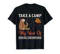 Perezoso Take A Camp My Kind of Social Distancing Camping Gift Camiseta