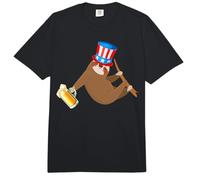 Perezoso Tío Sam 4 de Julio Comfort Colors Adult Heavyweight T-Shirt