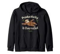 Perezoso Vida Lenta Perezoso Yoga Vida Ética Anti-Hustle Sudadera con Capucha