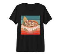 Perezosos en un tazón de Sopa Lindo Acogedor Retro Relajante Camiseta Premium