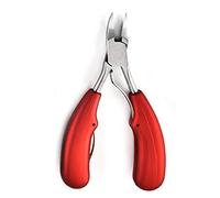 Perfecbuty Profesional Tijeras para Uñas Cortauñas de Acero Inoxidable, Cortador de Cutícula, Alicates Cortaúñas de Precisión, Pedicura y Herramientas de Manicura, para Hombres y Mujeres(Rojo)