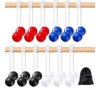 Perfecciona tus habilidades de lanzamiento con 12 pares de pelotas de entrenamiento de golf, ideales para diversión al aire libre (12 pares rojo, azul + bl+wh)