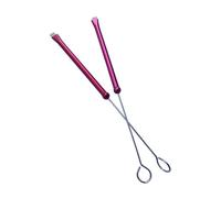 perfeclan 1 par de cepillos de alambre de batería Regalos Manijas cómodas Cepillos de percusión retráctil ajustable para jazz Folk Adultos Rock Band, Rojo