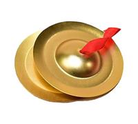 perfeclan 1 par de platillos de mano, instrumento musical resistente y portátil, platillos de para niños y adultos, instrumento de percusión para baile y, Grande