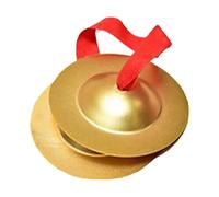 perfeclan 1 par de platillos de mano, instrumento musical resistente y portátil, platillos de para niños y adultos, instrumento de percusión para baile y, Pequeño