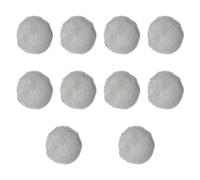 perfeclan 10 piezas Micrófono Micófono Muff Muffono Micrófono Muff de viento Reducción de ruido Mini Furny Wantishing para podcasting, Blanco