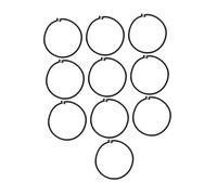 Perfeclan 10 Unidades de Cuerda elástica para, Cuerda Bungee de 8 mm, Resistente, para Salto de Altura, Accesorios para, Lona y Tienda de, Negro