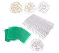 Perfeclan 100 Piezas Flor Portátil Decorativo Rueda Giratoria 3D Juguete para Niños Pinwheel Ensamblable Resistente a Agua Adecuado para, Verde