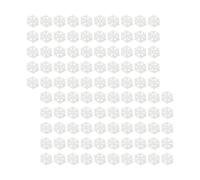 Perfeclan 100 Uds Adornos de Copos de Nieve de Madera Copos de Nieve de Navidad Regalos DIY 3cm Manualidades Decorativas rodajas de Madera Adornos de Copos de, Blanco