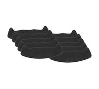 perfeclan 10x Bandas Antisudor para Casco Accesorios de Repuesto para Forro de Casco de Forro Antisudor para Casco de para Entornos Industri, Negro