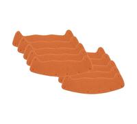 perfeclan 10x Bandas Antisudor para Casco Accesorios de Repuesto para Forro de Casco de Forro Antisudor para Casco de para Entornos Industri, Naranja