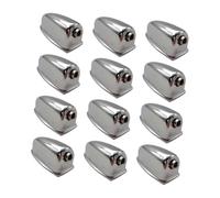 perfeclan 12 piezas de orejetas de caja, accesorios de metal, accesorios de percusión portátiles, para batería, para grabación, escenario, músicos, conciertos