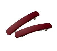 perfeclan 2 piezas clips de cabello francés de primavera, joyas para el cabello de cabeza de cabeza, Rojo