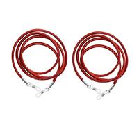 perfeclan 2 Piezas, Cordoniversales Antideslizantisex para de terre, Cadenas jeción, Escalar, Senderismo rojo