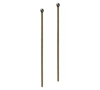 perfeclan 2 piezas Glockenspiel mazo vibráfono mazos principiantes mazo de xilófono palo de percusión para Marimba percusión bloque de madera, cabeza larga y redonda