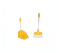 perfeclan 4 Piezas Escoba para Casa de Muñecas Juego Mini de Limpieza Cepillo Y Recogedor Realistas Liviano Adecuado para Escenas Domésticas Dioramas Det, 3 piezas