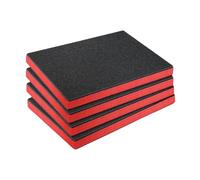 perfeclan 4 Piezas Inserto de Espuma para Caja de Herramientas Láminas de Espuma Recortables Relleno Protector para Caja Amortiguador Ligero Apto para, 30.5 Cm X 25.5 Cm X