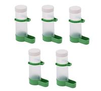 Perfeclan 5 Piezas para Pájaros Dispensador de Agua Automático Plástico Accesorio para Alimentar Fácil Instalación Adecuado para Todo Tipo de Pájaros